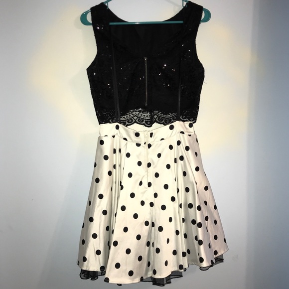 Two Piece Homecoming Dress - Picture 2 of 3